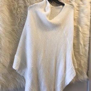 Ivory Knit Poncho